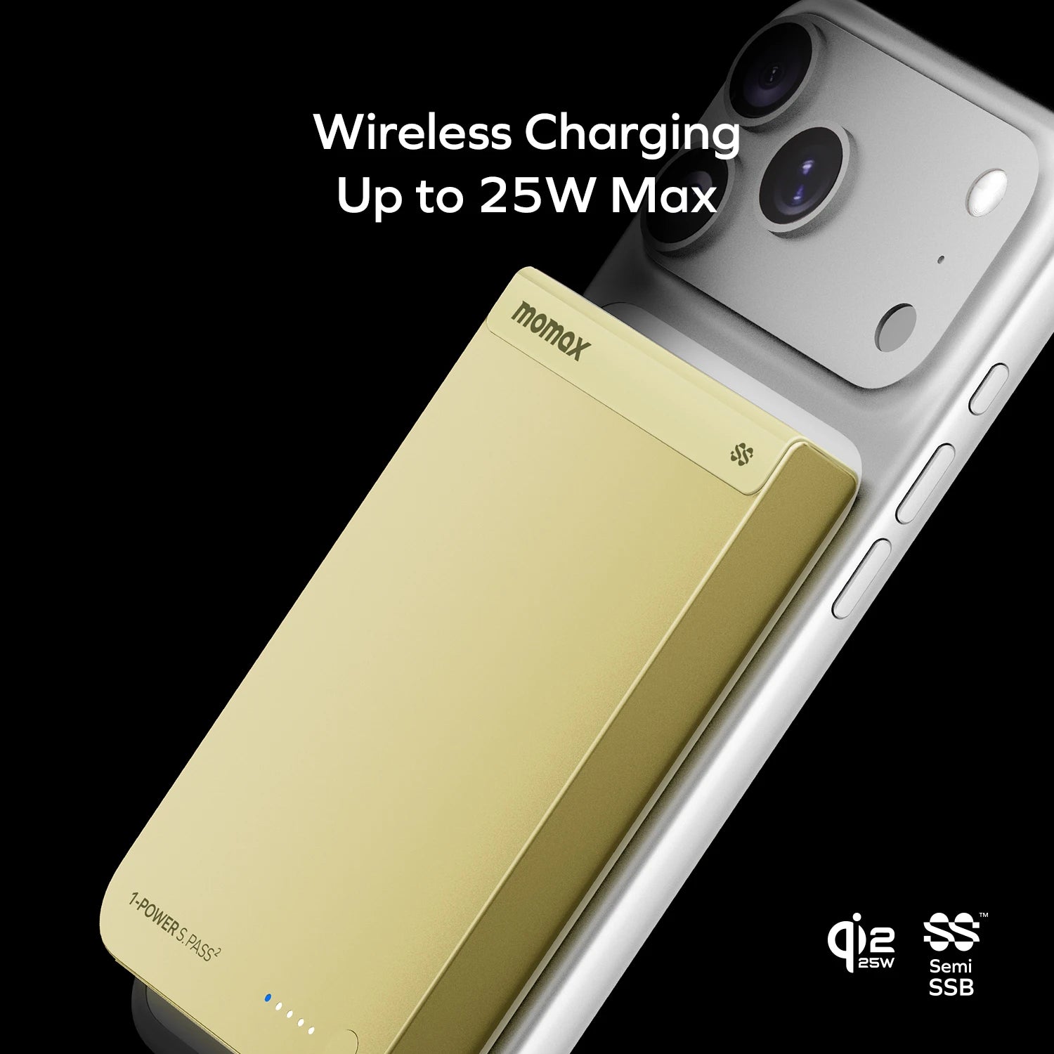 1-Power S.Pass² 10000mAh Semi SSB Magnetic Wireless Battery Pack (CCC)