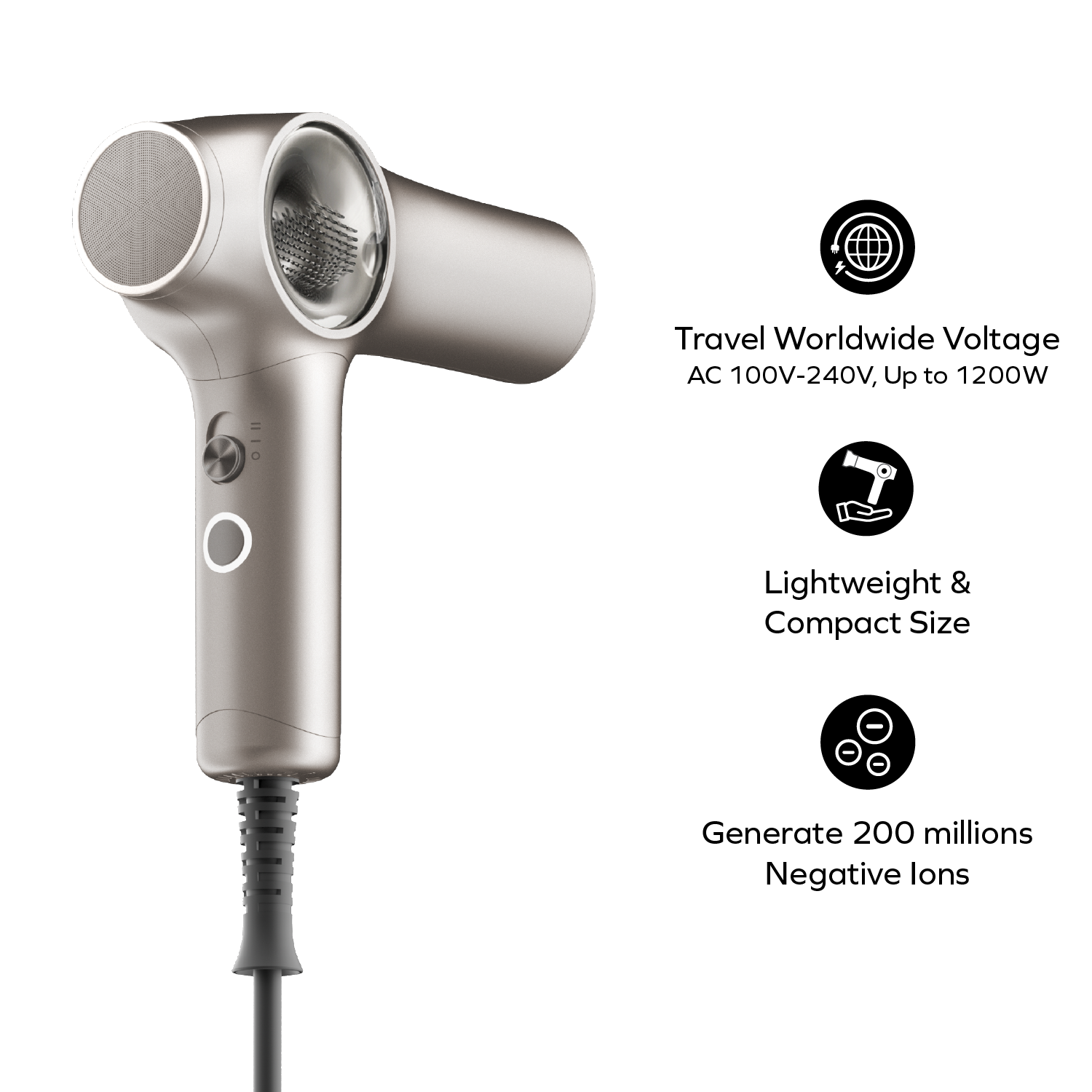 1-Care Velo High-Speed-Ion BLDC Hair Dryer