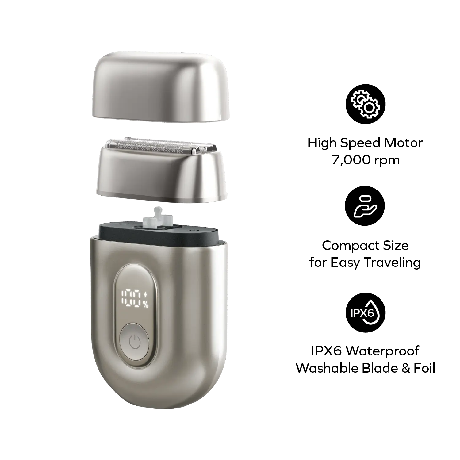 1-Care Raze
Rechargeable Pocket Aqua Shaver