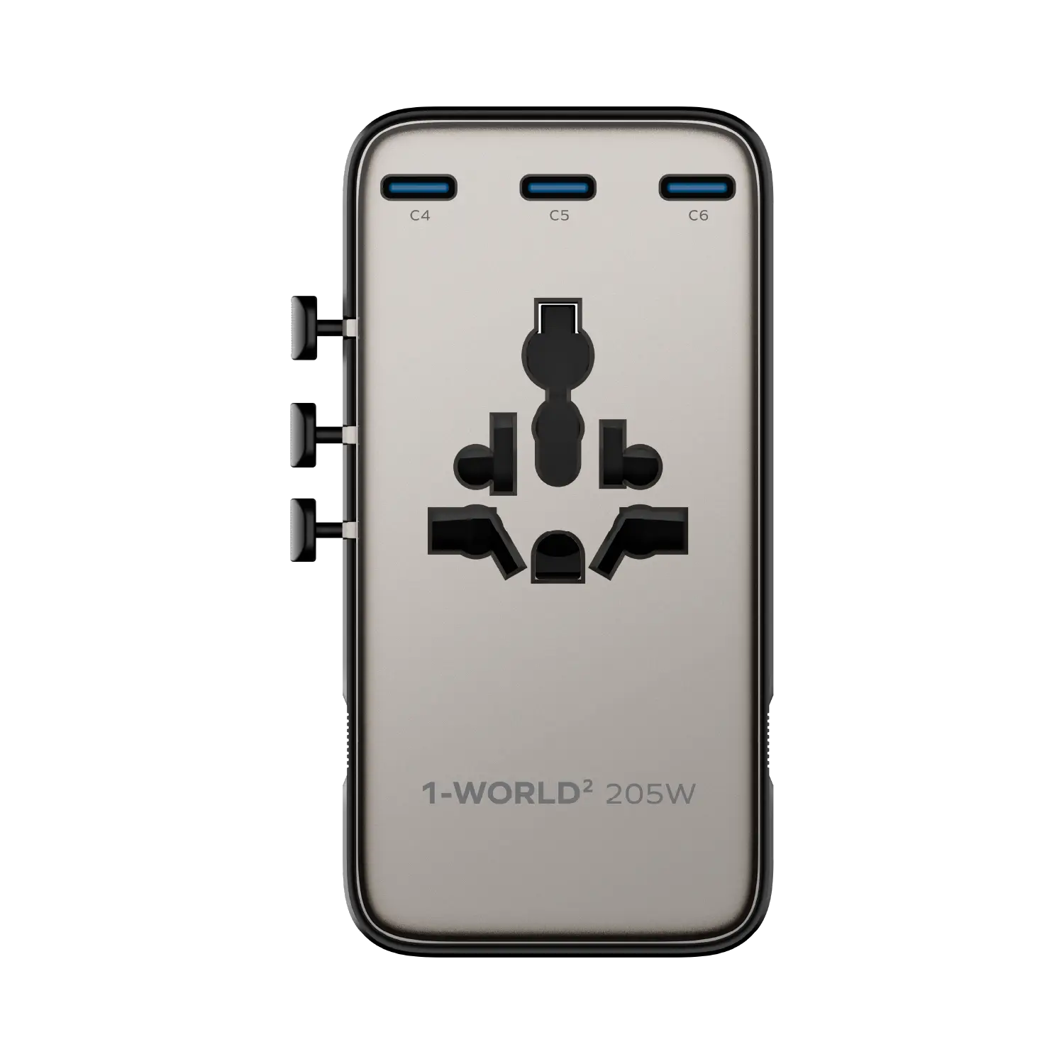 1-World²
205W 7-Port Dual AC Travel Adapter